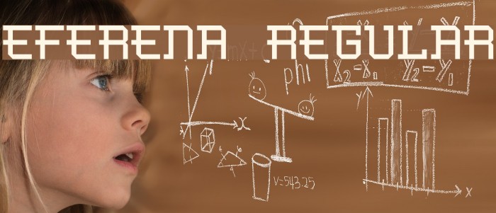Eferena Regular Font examples