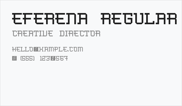 Eferena Regular Business Card