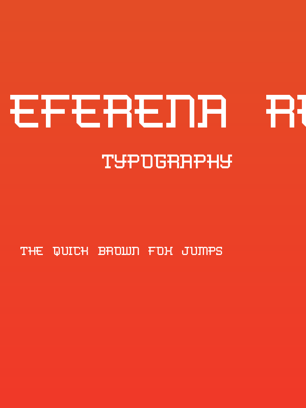 Eferena Regular Poster