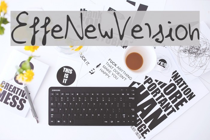 EffeNewVersion Font examples