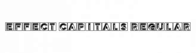 Effect Capitals Regular  フリーフォントのダウンロード