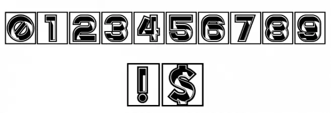 Effect Capitals Regular フォント その他の文字