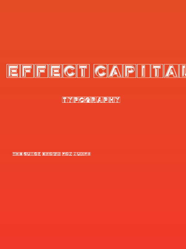 Effect Capitals Regular Poster