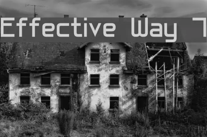 Effective Way 7 Шрифта examples