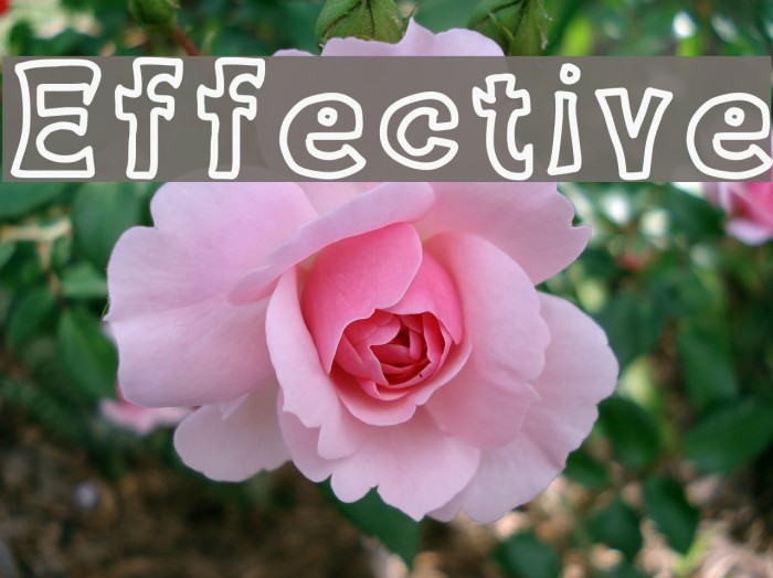 Effective Font examples