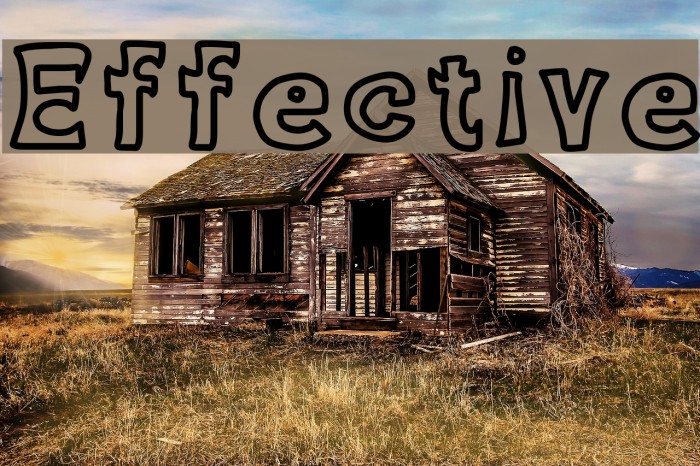 Effective Font examples