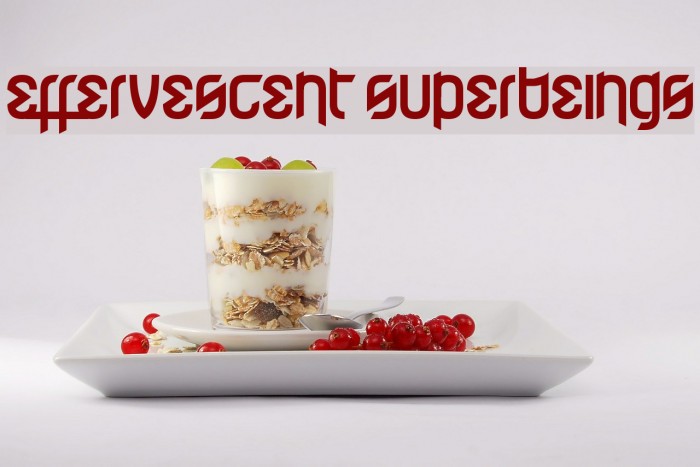 Effervescent Superbeings Font examples