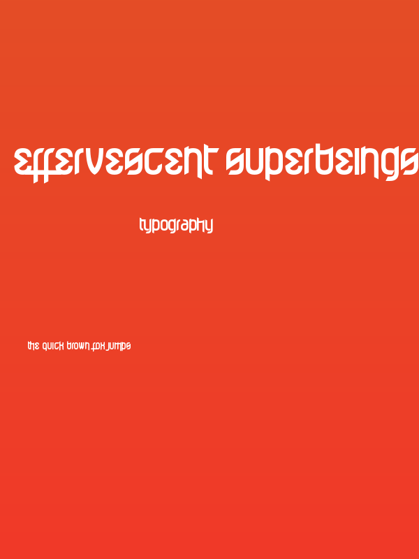 Effervescent Superbeings Poster
