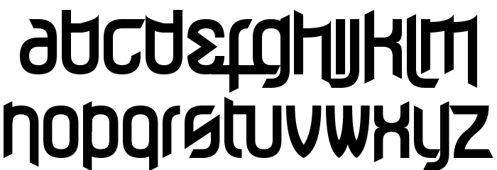 Effervescent Superbeings Font LOWERCASE