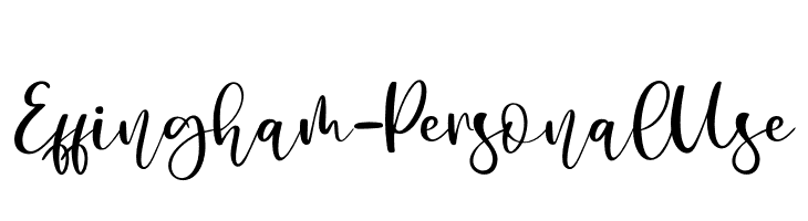 Effingham - Personal Use  免费字体下载