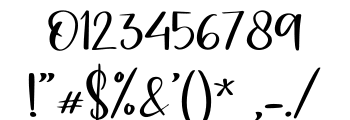 Effingham - Personal Use Font OTHER CHARS
