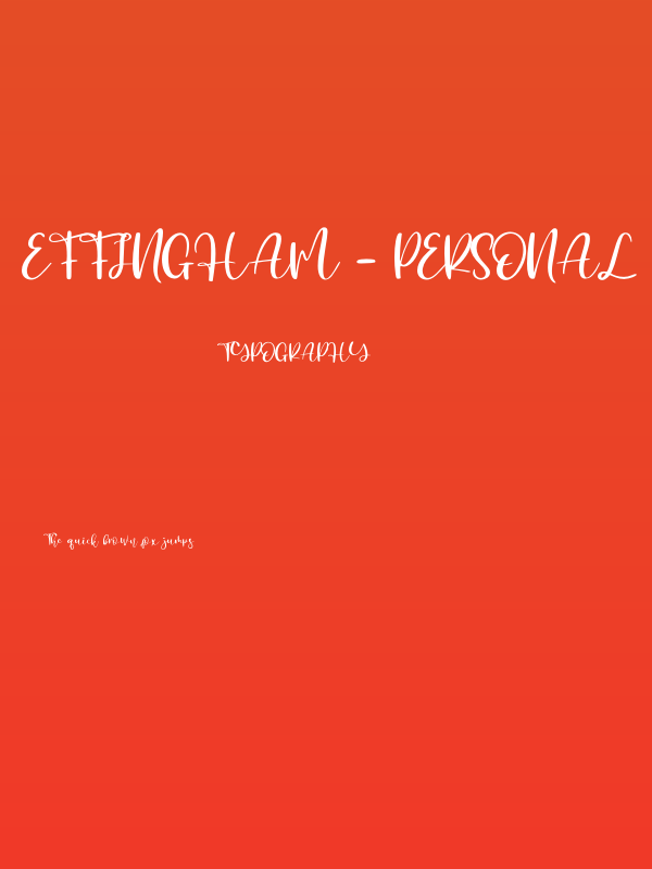 Effingham - Personal Use Poster