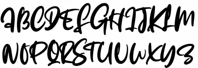 Effingham フォント 大文字