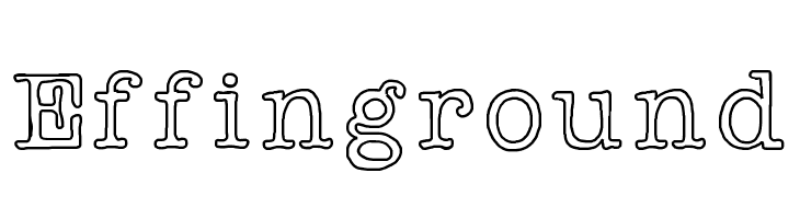 Effinground  baixar fontes gratis