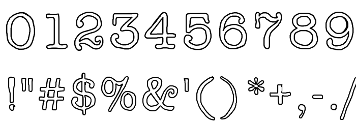 Effinground Font OTHER CHARS