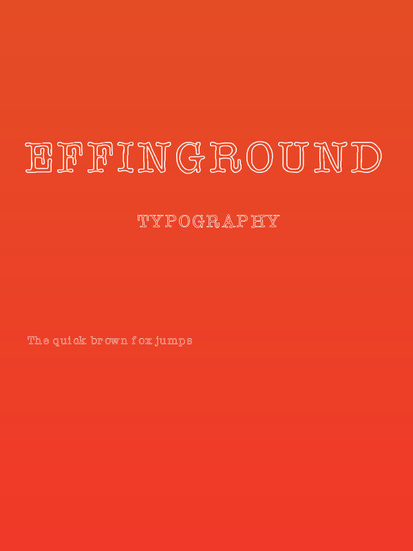 Effinground Poster