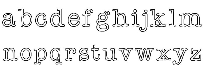Effinground Font LOWERCASE