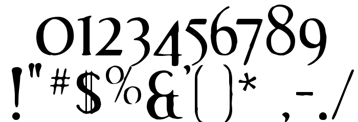 Effloresce Antique Font OTHER CHARS