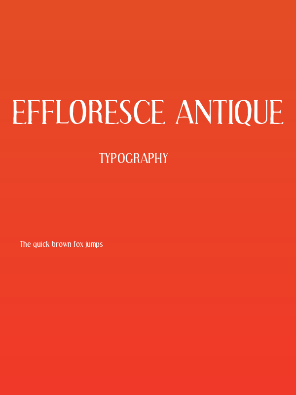 Effloresce Antique Poster