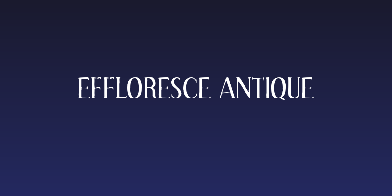 Effloresce Antique Social Header