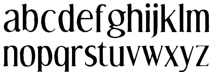 Effloresce Antique Font LOWERCASE