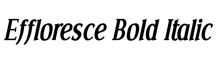 Effloresce Bold Italic  baixar fontes gratis