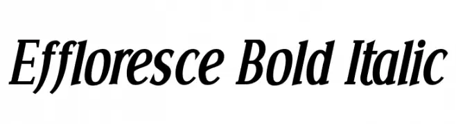 Effloresce Bold Italic  Fuentes Gratis Descargar