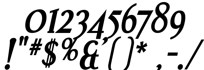 Effloresce Bold Italic Fonte OUTROS PERSONAGENS