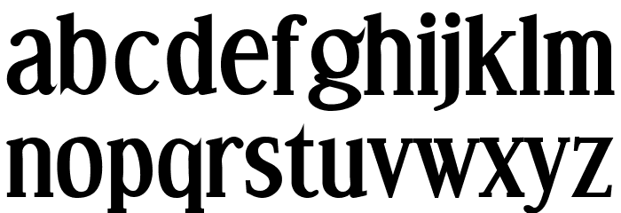 Effloresce-Bold Font LOWERCASE