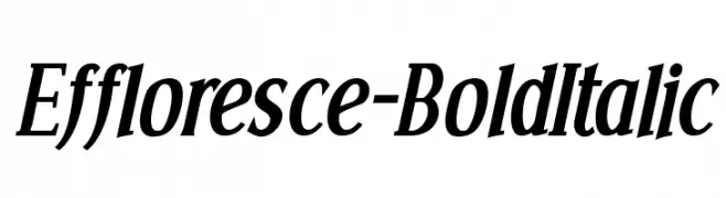 Effloresce-BoldItalic  Frei Schriftart Herunterladen