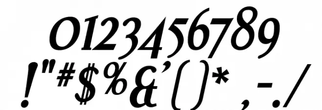 Effloresce-BoldItalic Font OTHER CHARS