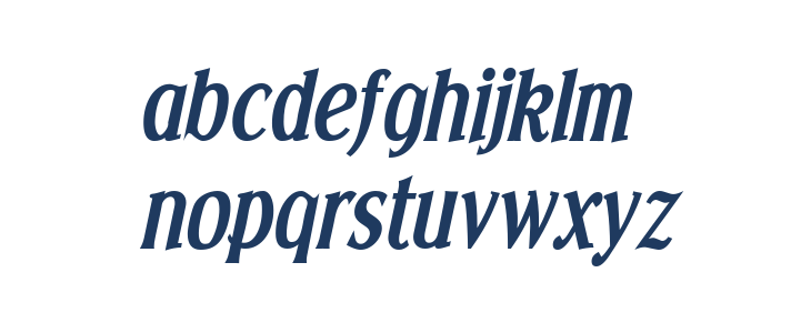 Effloresce-BoldItalic Lowercase