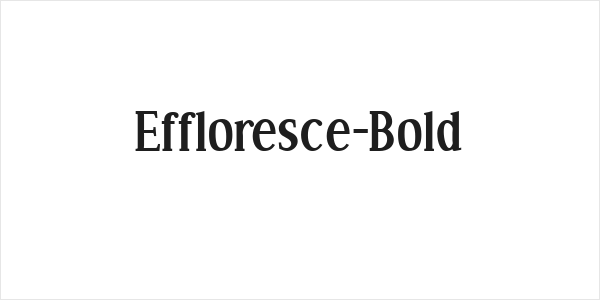 Effloresce-Bold Logo