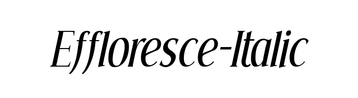 Effloresce-Italic  لخطوط تنزيل