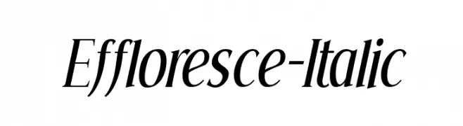 Effloresce-Italic  Frei Schriftart Herunterladen