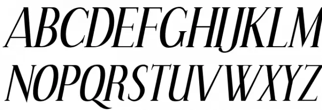 Effloresce-Italic Schriftart Groß