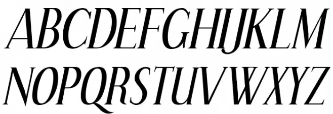 Effloresce-Italic Schriftart Groß