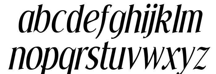 Effloresce-Italic Font LOWERCASE