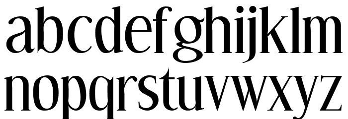 Effloresce-Regular Font LOWERCASE