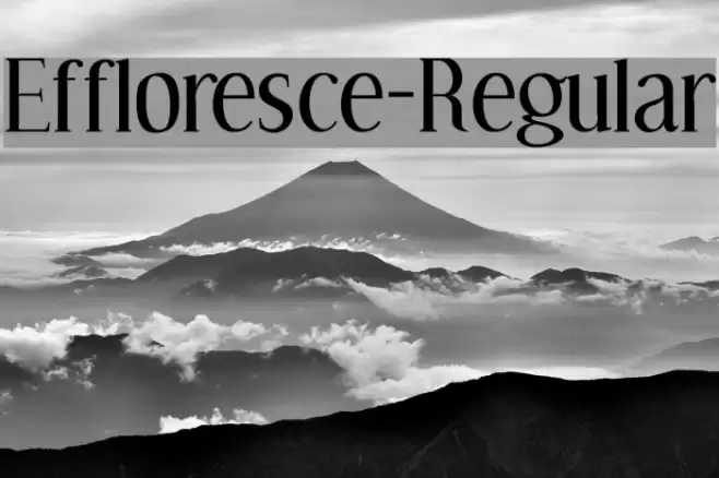 Effloresce-Regular Font examples
