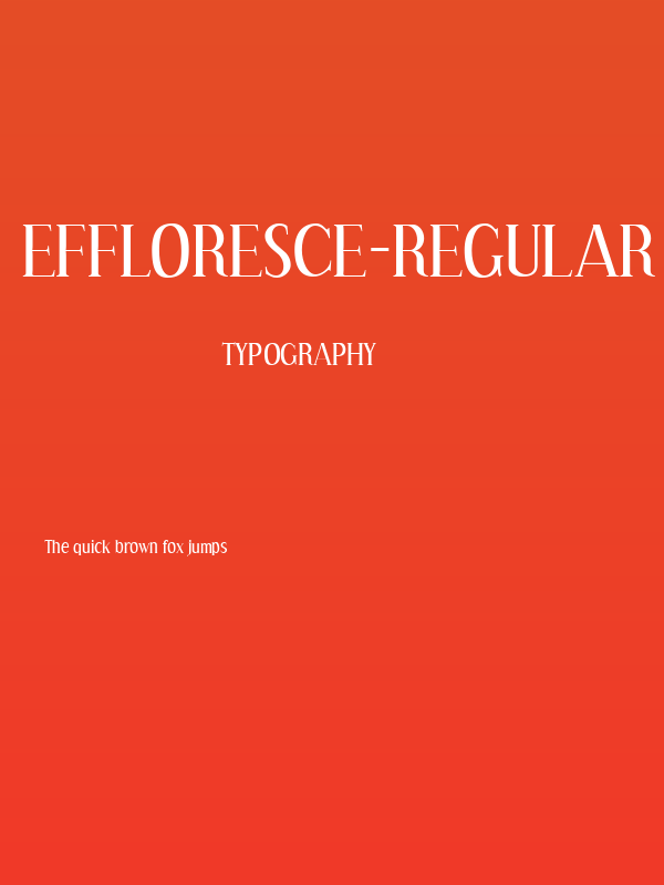 Effloresce-Regular Poster