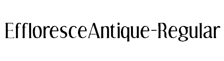EffloresceAntique-Regular Polices