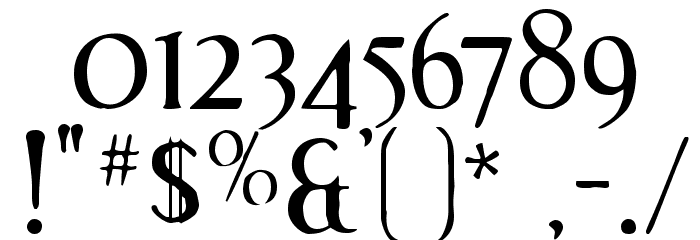 EffloresceAntique-Regular Font OTHER CHARS