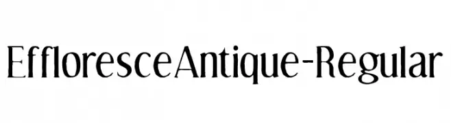 EffloresceAntique-Regular  Frei Schriftart Herunterladen