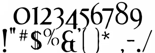 EffloresceAntique-Regular Font OTHER CHARS