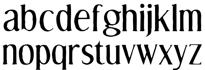 EffloresceAntique-Regular Font LOWERCASE