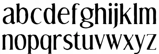 EffloresceAntique-Regular Caratteri MINUSCOLO