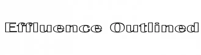 Effluence Outlined  baixar fontes gratis
