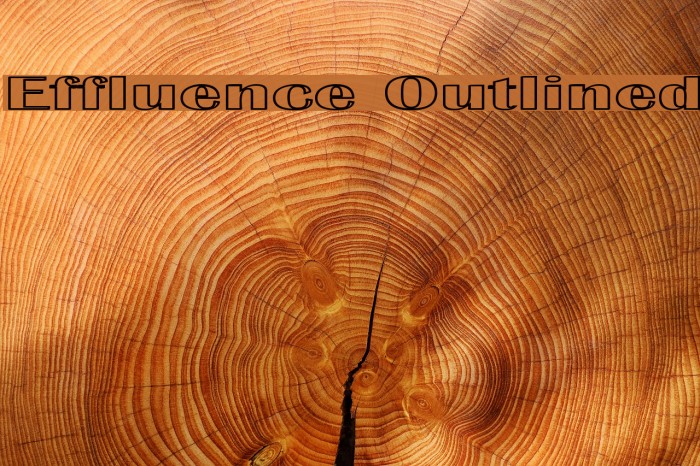 Effluence Outlined Font examples