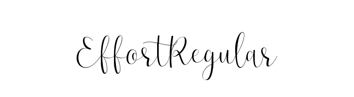 Effort-Regular  免费字体下载